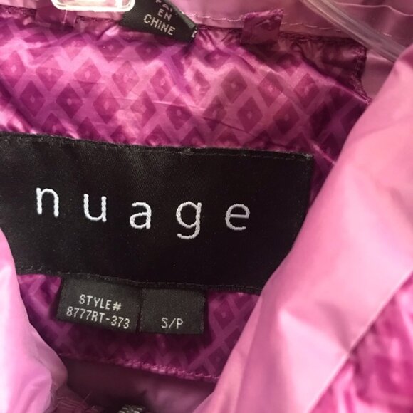 Nuage Packable Down Jacket Puffer Parka Light Zip Front Pockets Graphic Print S - Picture 11 of 16